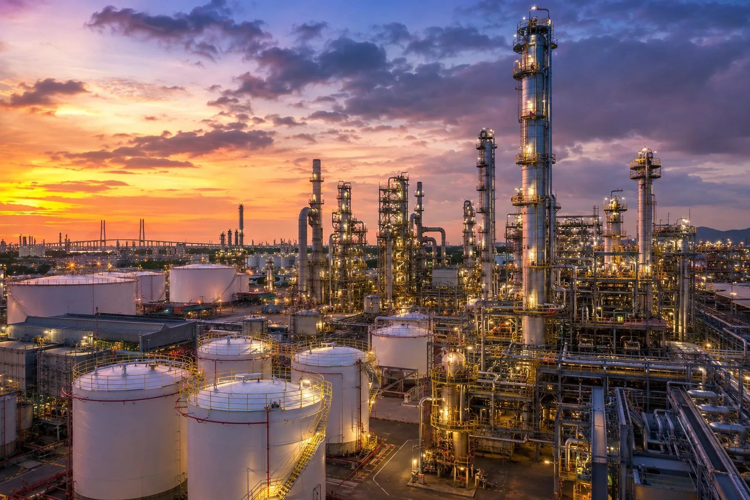 Oil and gas drilling rig pumpjack representing heavy industrial enterprise asset management software